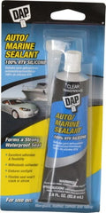 DAP - 2.8 oz Tube Clear RTV Silicone Joint Sealant - -40 to 400°F Operating Temp, 10 to 20 min Tack Free Dry Time, 24 hr Full Cure Time - Exact Tooling