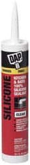 DAP - 10.1 oz Tube Clear RTV Silicone Joint Sealant - -40 to 400°F Operating Temp, 10 to 25 min Tack Free Dry Time, 24 hr Full Cure Time - Exact Tooling