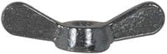 Value Collection - 3/8-16 UNC, Uncoated, Steel Standard Wing Nut - Grade 1015-1025, 3" Wing Span, 3/4" Wing Span, 1" Base Diam - Exact Tooling
