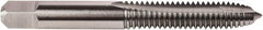 Union Butterfield - 5/16-18 UNC, 2 Flute, TiN Finish, High Speed Steel Spiral Point Tap - Plug Chamfer, Right Hand Thread, 2-23/32" OAL, 1-1/8" Thread Length, 0.318" Shank Diam, 2B/3B Class of Fit, Series TN1585 - Exact Tooling