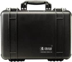 Pelican Products, Inc. - 14-1/16" Wide x 6-15/16" High, Clamshell Hard Case - Black, Polypropylene - Exact Tooling