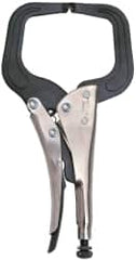 Proto - 11" OAL C-Clamp Locking Pliers - 15/32" Jaw Width, 3-45/64" Jaw Depth, Steel Handle - Exact Tooling
