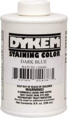 Dykem - 8 Ounce Dark Blue Staining Color - Brush in Cap Container - Exact Tooling