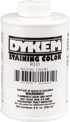Dykem - 8 Ounce Red Staining Color - Brush in Cap Container - Exact Tooling