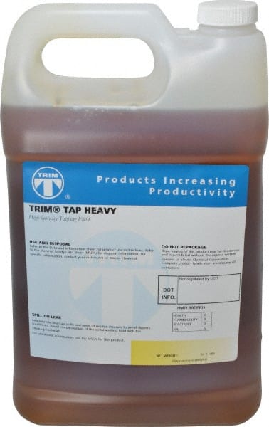 Master Fluid Solutions - Trim Tap Heavy, 1 Gal Bottle Tapping Fluid - Straight Oil, For Reaming, Threading - Exact Tooling