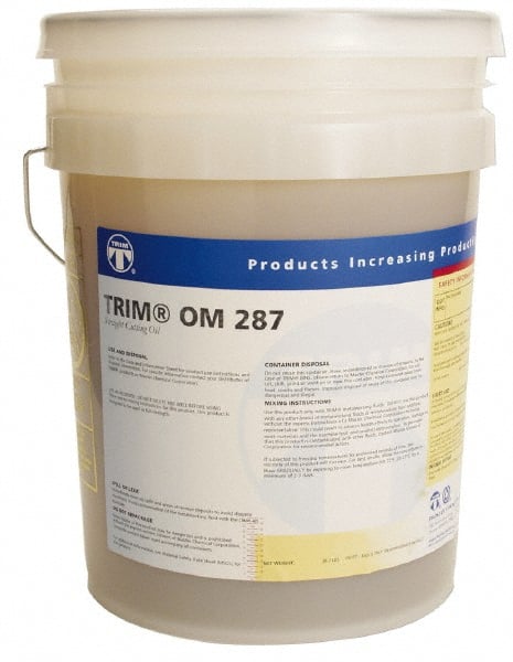 Master Fluid Solutions - Trim OM 287, 5 Gal Pail Cutting Fluid - Straight Oil, For Machining - Exact Tooling