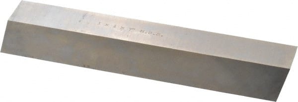 Interstate - M2 High Speed Steel Square Tool Bit Blank - 1" Wide x 1" High x 7" OAL, Ground - Exact Tooling