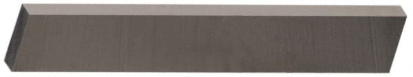 Cleveland - M2 High Speed Steel Rectangular Tool Bit Blank - 3/8" Wide x 5/8" High x 5" OAL, 2 Beveled Ends, 10° Bevel Angle, Ground - Exact Tooling