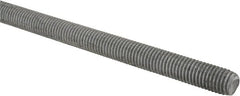 Made in USA - 5/8-11 UNC (Coarse), 2' Long, Low Carbon Steel Threaded Rod - Hot-Dipped Galvanized Finish, Right Hand Thread - Exact Tooling