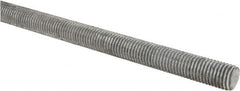Made in USA - 3/4-10 UNC (Coarse), 2' Long, Low Carbon Steel Threaded Rod - Hot-Dipped Galvanized Finish, Right Hand Thread - Exact Tooling