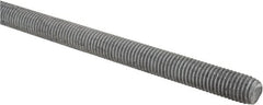 Made in USA - 5/8-11 UNC (Coarse), 6' Long, Low Carbon Steel Threaded Rod - Hot-Dipped Galvanized Finish, Right Hand Thread - Exact Tooling