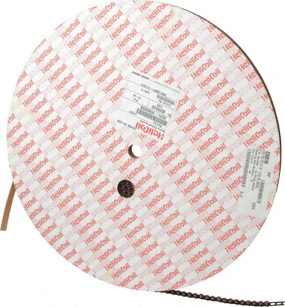 Heli-Coil - 1,000 Inserts, #10-32 UNF, 1-1/2D, Stainless Steel Screw Locking Insert - 6-7/8 Free Coils, 0.285 Inch Overall Length, 0.236 to 0.256 Inch Outside Diameter, with Tang, 304 Material Grade - Exact Tooling