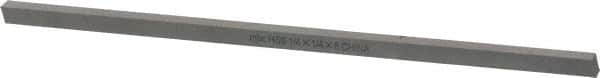 Interstate - M2 High Speed Steel Square Tool Bit Blank - 1/4" Wide x 1/4" High x 8" OAL, Ground - Exact Tooling