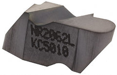 Kennametal - 2062NR Grade KC5010, 3.18mm Cutting Width Carbide Grooving Insert - 2.79mm Max Depth of Cut, Left Hand, 1.59mm Corner Radius, TiAlN Finish - Exact Tooling