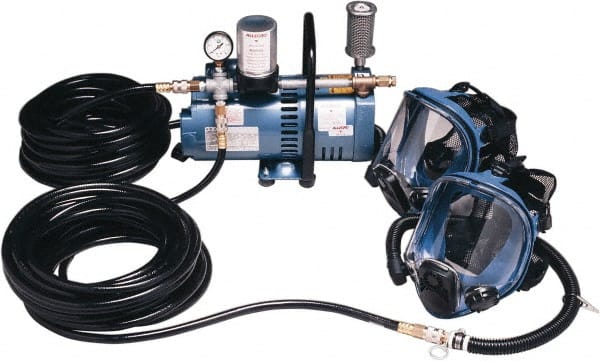 Allegro - Size Adjustable, SAR System - Full Facepiece Headgear, Replacement Window, Use for Industrial & Painting - Exact Tooling