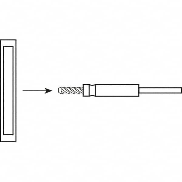 Standard Abrasives - 1/4-20 Star Pad Mandrel - Exact Tooling