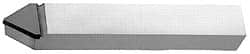 Interstate - 1 x 1" Shank, Pointed Nose Single Point Tool Bit - D-16, Grade C2 - Exact Tooling