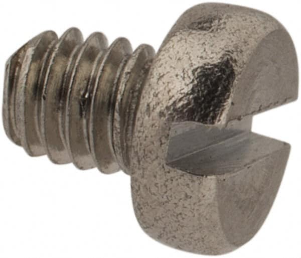 Value Collection - M2.5x0.45 Metric Coarse, 3mm Length Under Head Slotted Drive Machine Screw - Fillister Head, Grade 18-8 & A2 Stainless Steel, Uncoated, Without Washer - Exact Tooling
