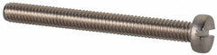 Value Collection - M2.5x0.45 Metric Coarse, 25mm Length Under Head Slotted Drive Machine Screw - Fillister Head, Grade 18-8 & A2 Stainless Steel, Uncoated, Without Washer - Exact Tooling