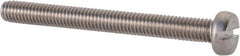 Value Collection - M3x0.50 Metric Coarse, 30mm Length Under Head Slotted Drive Machine Screw - Fillister Head, Grade 18-8 & A2 Stainless Steel, Uncoated, Without Washer - Exact Tooling