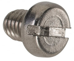 Value Collection - M5x0.80 Metric Coarse, 6mm Length Under Head Slotted Drive Machine Screw - Fillister Head, Grade 18-8 & A2 Stainless Steel, Uncoated, Without Washer - Exact Tooling