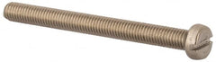 Value Collection - M5x0.80 Metric Coarse, 55mm Length Under Head Slotted Drive Machine Screw - Fillister Head, Grade 18-8 & A2 Stainless Steel, Uncoated, Without Washer - Exact Tooling