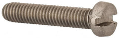 Value Collection - M6x1.00 Metric Coarse, 30mm Length Under Head Slotted Drive Machine Screw - Fillister Head, Grade 18-8 & A2 Stainless Steel, Uncoated, Without Washer - Exact Tooling