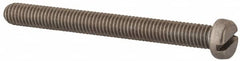 Value Collection - M6x1.00 Metric Coarse, 60mm Length Under Head Slotted Drive Machine Screw - Fillister Head, Grade 18-8 & A2 Stainless Steel, Uncoated, Without Washer - Exact Tooling