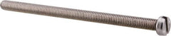 Value Collection - M6x1.00 Metric Coarse, 100mm Length Under Head Slotted Drive Machine Screw - Fillister Head, Grade 18-8 & A2 Stainless Steel, Uncoated, Without Washer - Exact Tooling