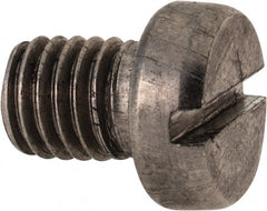 Value Collection - M8x1.25 Metric Coarse, 10mm Length Under Head Slotted Drive Machine Screw - Fillister Head, Grade 18-8 & A2 Stainless Steel, Uncoated, Without Washer - Exact Tooling