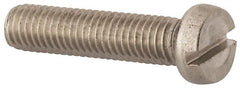 Value Collection - M8x1.25 Metric Coarse, 35mm Length Under Head Slotted Drive Machine Screw - Fillister Head, Grade 18-8 & A2 Stainless Steel, Uncoated, Without Washer - Exact Tooling