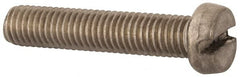 Value Collection - M8x1.25 Metric Coarse, 40mm Length Under Head Slotted Drive Machine Screw - Fillister Head, Grade 18-8 & A2 Stainless Steel, Uncoated, Without Washer - Exact Tooling