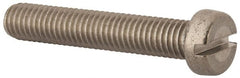Value Collection - M8x1.25 Metric Coarse, 45mm Length Under Head Slotted Drive Machine Screw - Fillister Head, Grade 18-8 & A2 Stainless Steel, Uncoated, Without Washer - Exact Tooling