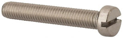 Value Collection - M8x1.25 Metric Coarse, 50mm Length Under Head Slotted Drive Machine Screw - Fillister Head, Grade 18-8 & A2 Stainless Steel, Uncoated, Without Washer - Exact Tooling