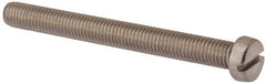 Value Collection - M10x1.50 Metric Coarse, 100mm Length Under Head Slotted Drive Machine Screw - Fillister Head, Grade 18-8 & A2 Stainless Steel, Uncoated, Without Washer - Exact Tooling