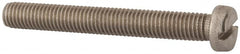 Value Collection - M10x1.50 Metric Coarse, 80mm Length Under Head Slotted Drive Machine Screw - Fillister Head, Grade 18-8 & A2 Stainless Steel, Uncoated, Without Washer - Exact Tooling