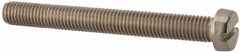 Value Collection - M10x1.50 Metric Coarse, 90mm Length Under Head Slotted Drive Machine Screw - Fillister Head, Grade 18-8 & A2 Stainless Steel, Uncoated, Without Washer - Exact Tooling