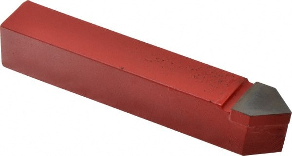 Interstate - 3/4 x 3/4" Shank, Pointed Nose Single Point Tool Bit - D-12, Grade C2 - Exact Tooling