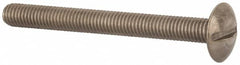 Value Collection - M5x0.80 Metric Coarse, 50mm Length Under Head Slotted Drive Machine Screw - Truss Head, Grade 18-8 & A2 Stainless Steel, Uncoated, Without Washer - Exact Tooling