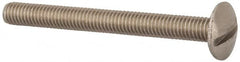 Value Collection - M6x1.00 Metric Coarse, 60mm Length Under Head Slotted Drive Machine Screw - Truss Head, Grade 18-8 & A2 Stainless Steel, Uncoated, Without Washer - Exact Tooling