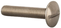 Value Collection - M8x1.25, 40mm Length Under Head Slotted Drive Machine Screw - Truss Head, Grade 18-8 & A2 Stainless Steel, Uncoated, Without Washer - Exact Tooling