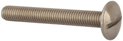 Value Collection - M8x1.25 Metric Coarse, 60mm Length Under Head Slotted Drive Machine Screw - Truss Head, Grade 18-8 & A2 Stainless Steel, Uncoated, Without Washer - Exact Tooling