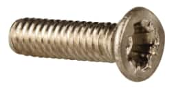 Value Collection - M2x0.40 Metric Coarse, 8mm OAL Pozidriv Drive Machine Screw - Flat Head, Grade 18-8 & A2 Stainless Steel, Uncoated, Without Washer - Exact Tooling