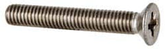 Value Collection - M6x1.00, 40mm OAL Pozidriv Drive Machine Screw - Flat Head, Grade 18-8 & A2 Stainless Steel, Uncoated, Without Washer - Exact Tooling