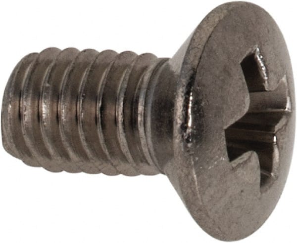 Value Collection - M3x0.50 Metric Coarse, 6mm OAL Phillips Drive Machine Screw - Oval Head, Grade 18-8 & A2 Stainless Steel, Uncoated, Without Washer - Exact Tooling