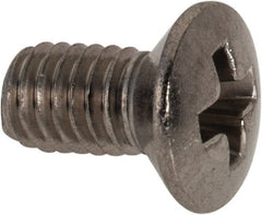 Value Collection - M3x0.50 Metric Coarse, 6mm OAL Phillips Drive Machine Screw - Oval Head, Grade 18-8 & A2 Stainless Steel, Uncoated, Without Washer - Exact Tooling
