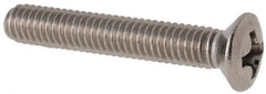Value Collection - M4x0.70 Metric Coarse, 25mm OAL Phillips Drive Machine Screw - Oval Head, Grade 18-8 & A2 Stainless Steel, Uncoated, Without Washer - Exact Tooling