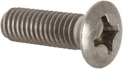 Value Collection - M6x1.00 Metric Coarse, 20mm OAL Phillips Drive Machine Screw - Oval Head, Grade 18-8 & A2 Stainless Steel, Uncoated, Without Washer - Exact Tooling