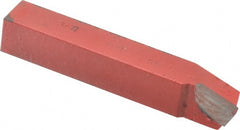 Interstate - 3/4 x 3/4" Shank, Lead Angle Turning Single Point Tool Bit - BR-12, Grade C6 - Exact Tooling