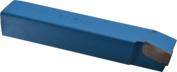 Interstate - 1 x 1" Shank, Lead Angle Turning Single Point Tool Bit - BR-16, Grade C6 - Exact Tooling